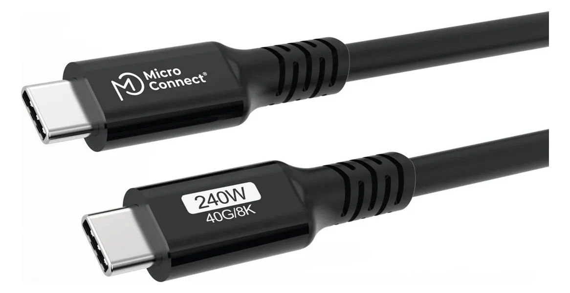 MicroConnect USB-C to cable Premium 240W 40Gbps USB4 - Kabel - Digital/Daten, Ansicht 4