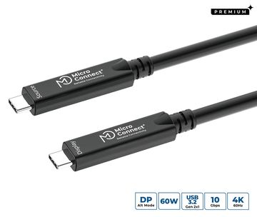 MicroConnect USB-C to cable Premium fiber Bidirectional. - Kabel - Digital/Daten von LumaTech