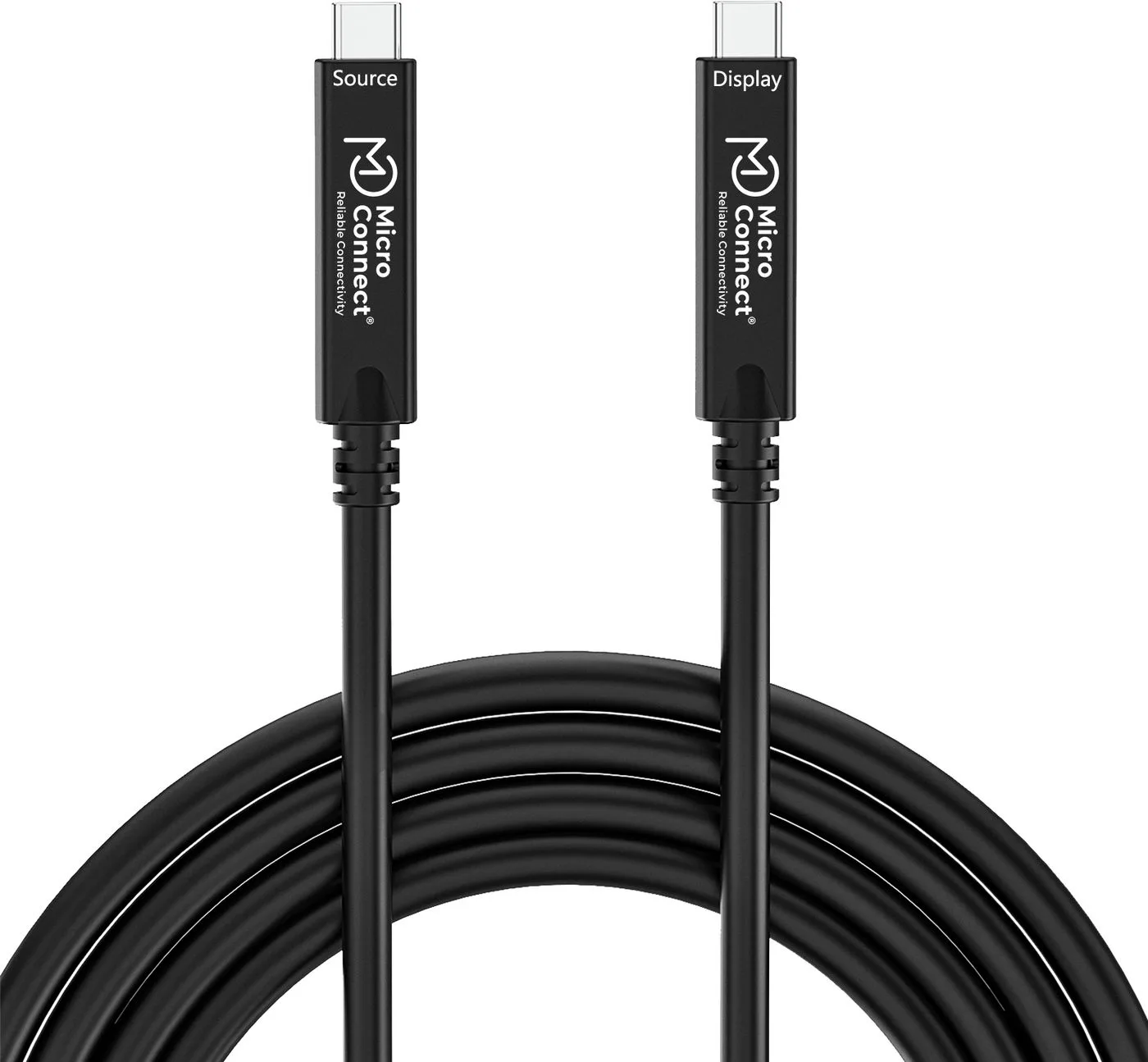 MicroConnect USB-C to cable Premium fiber Bidirectional. - Kabel - Digital/Daten, Ansicht 2