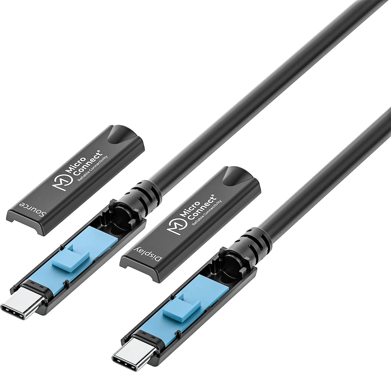 MicroConnect USB-C to cable Premium fiber Bidirectional. - Kabel - Digital/Daten, Ansicht 3