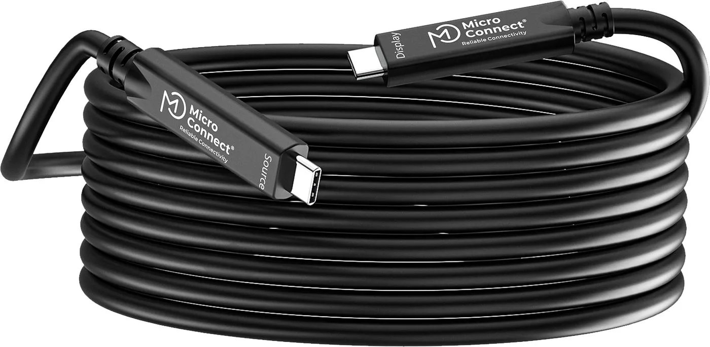 MicroConnect USB-C to cable Premium fiber Bidirectional. - Kabel - Digital/Daten, Ansicht 4