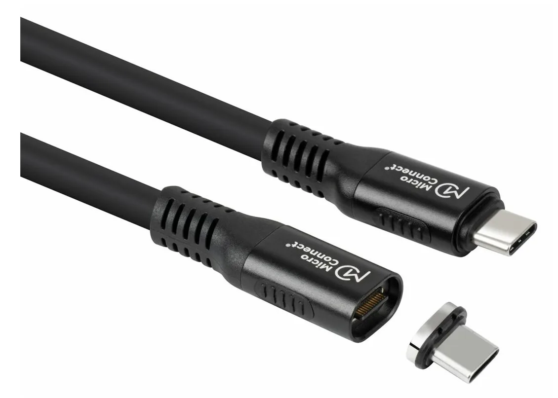 MicroConnect USB-C to cable Premium magnetic Silicone - Kabel - Digital/Daten, Ansicht 3