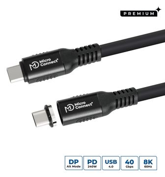 MicroConnect USB-C to cable Premium magnetic Silicone - Kabel - Digital/Daten von LumaTech