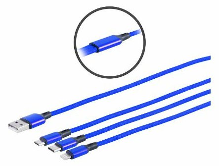 MicroConnect USB-Kabel - USB (M) gerade zu 10-polig Micro-USB Typ A, Lightning, 24 pin USB-C (M) von LumaTech