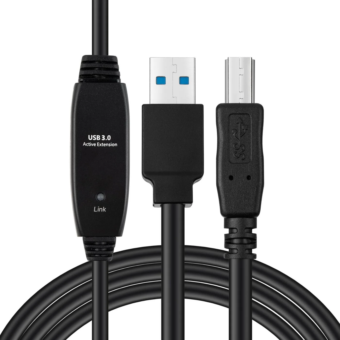 MicroConnect USB-Kabel - USB Typ A (M) zu USB Type B (M), Ansicht 3
