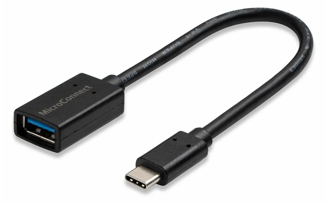 MicroConnect USB-Kabel - USB Typ A (W) bis USB-C (M), Ansicht 2