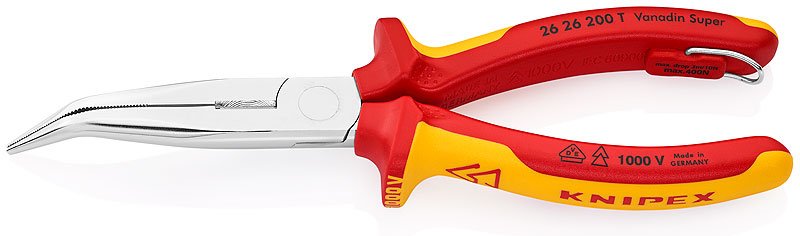 KNIPEX Gebogene Zange - isoliert - 200 mm