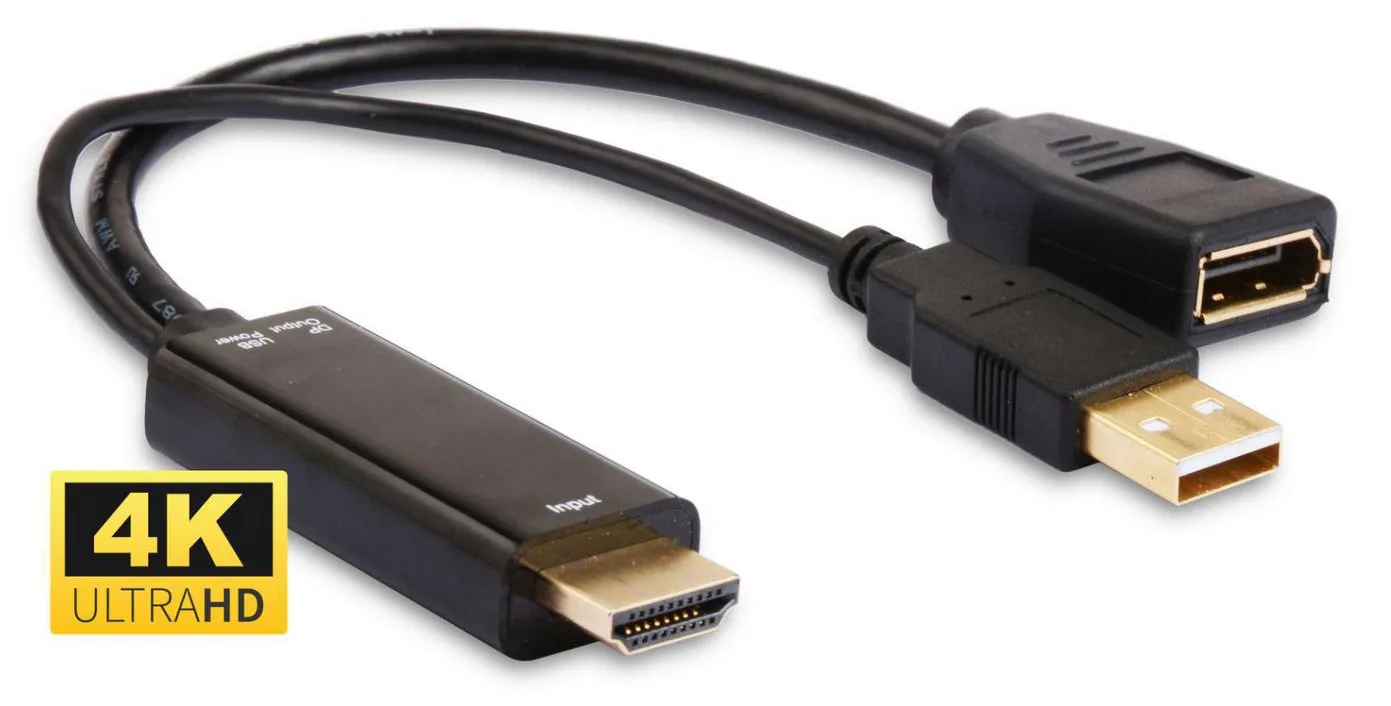 MicroConnect Videokonverter - HDMI - DisplayPort, Ansicht 3