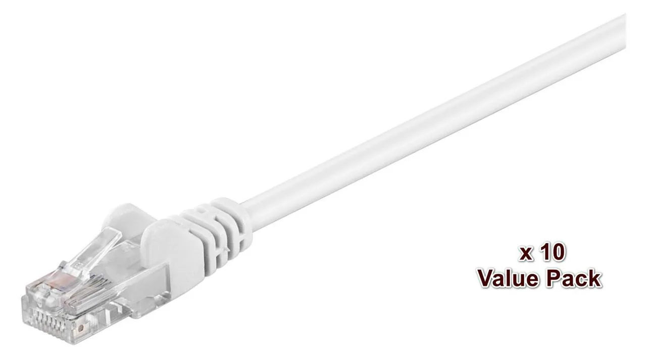 MicroConnect V-UTP503WVP 3m Cat5e U/UTP (UTP) Weiß Netzwerkkabel, Ansicht 2