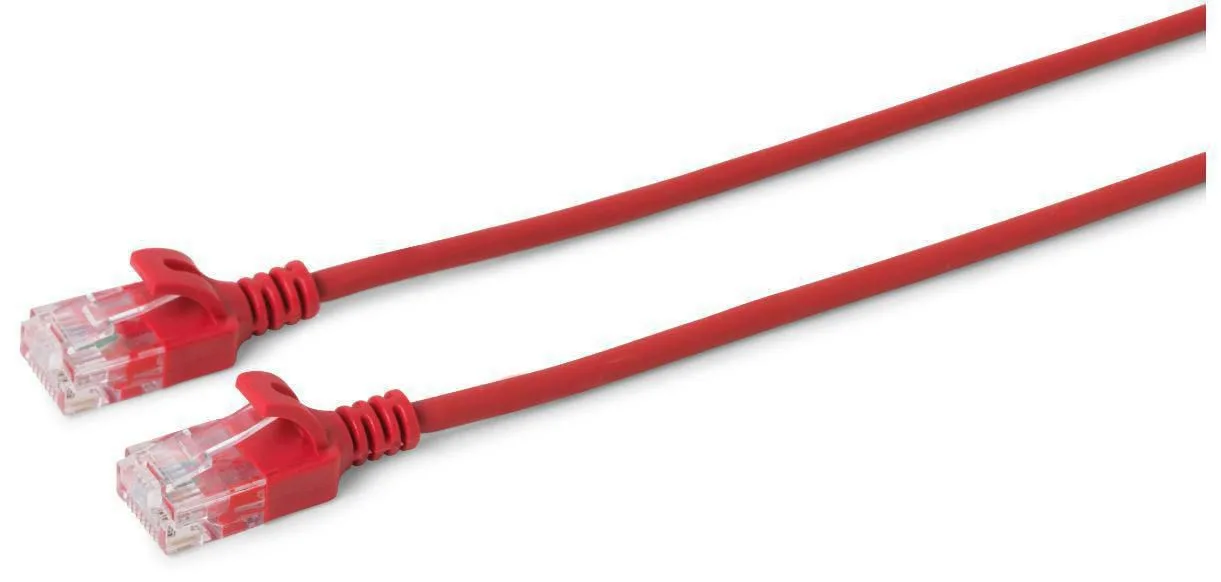 MicroConnect V-UTP605R-SLIM - 5 m - Cat6 - U/UTP (UTP) - RJ-45 - RJ-45 - Rot, Ansicht 2
