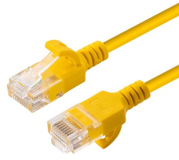 MicroConnect V-UTP6A0025Y-SLIM - 0,25 m - Cat6a - U/UTP (UTP) - RJ-45 - RJ-45 - Gelb von LumaTech