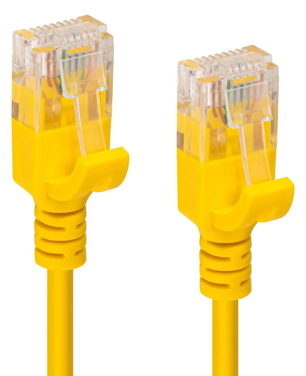 MicroConnect V-UTP6A05Y-SLIM - 5 m - Cat6a - U/UTP (UTP) - RJ-45 - RJ-45 - Gelb, Ansicht 3