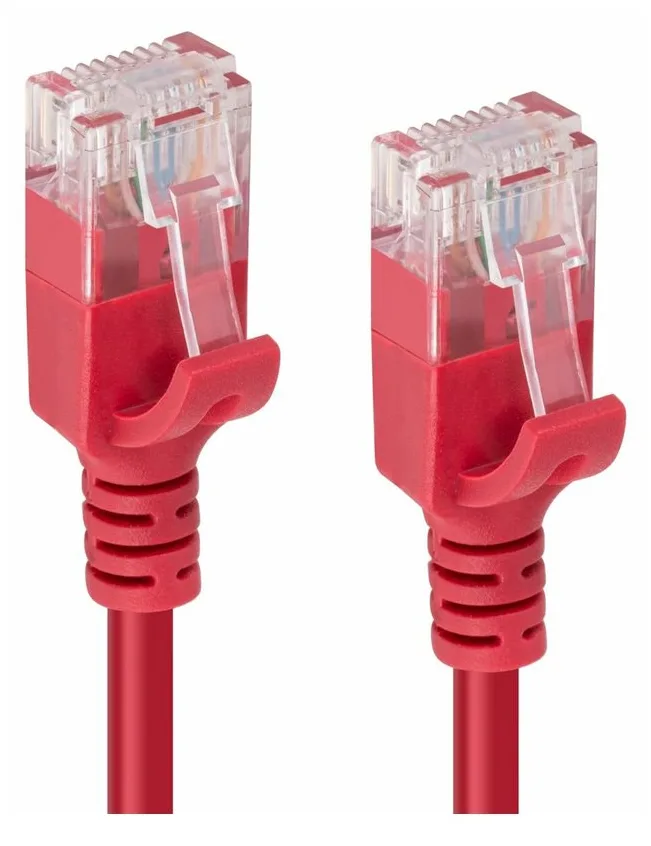 MicroConnect V-UTP6A10R-SLIM - 10 m - Cat6a - U/UTP (UTP) - RJ-45 - RJ-45 - Rot, Ansicht 2