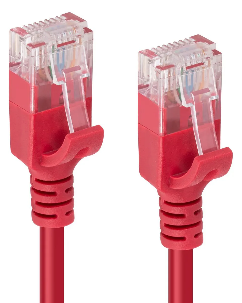 MicroConnect V-UTP6A10R-SLIM - 10 m - Cat6a - U/UTP (UTP) - RJ-45 - RJ-45 - Rot, Ansicht 3
