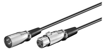 MicroConnect XLRMF05 0.5m XLR (3-pin) XLR (3-pin) Schwarz Audio-Kabel von LumaTech