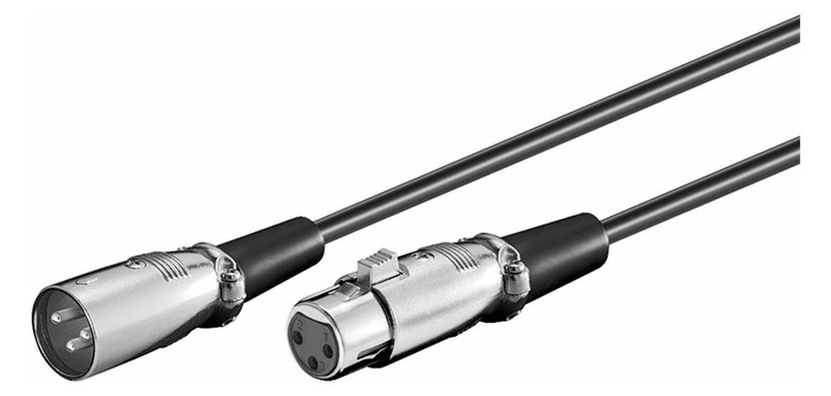 MicroConnect XLRMF10 10m XLR (3-pin) XLR (3-pin) Schwarz Audio-Kabel von LumaTech
