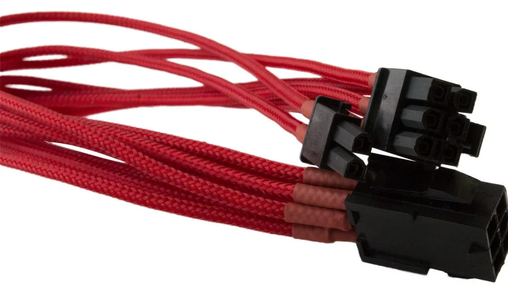 Nanoxia Netzteil - 8-poliger PCIe Power (6+2) - Rot, Ansicht 2