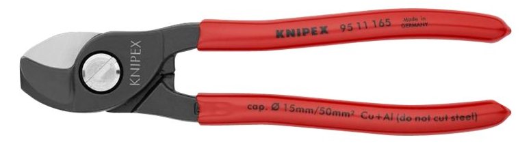 KNIPEX Kabelschere - Schwarz, Rot