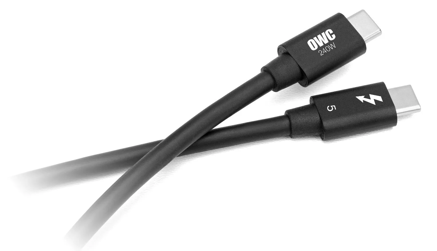 OWC Thunderbolt 5/TB4/USB-4/C Kabel 0.8m schwarz - Kabel - Digital/Daten, Ansicht 3