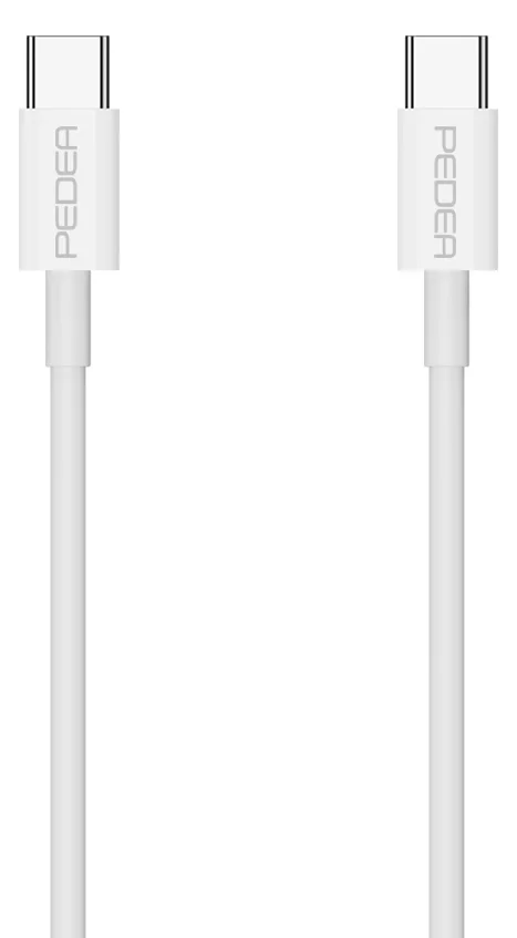 PEDEA 60040120 - 1 m - USB C - USB C - USB 2.0 - 0,48 Gbit/s - Weiß, Ansicht 2