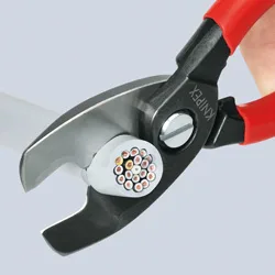 KNIPEX Kabelscheren mit Doppelschneide - Kabelschere, Ansicht 4