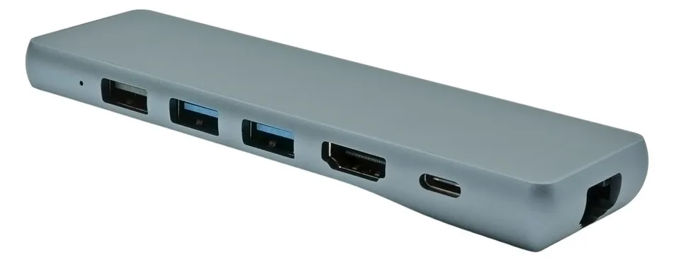 ProXtend 8in1 MultiHub - Dockingstation - USB-C 3.2 Gen 1 x 2 - HDMI - 1GbE - für Apple MacBook Pro, Ansicht 4