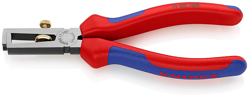 KNIPEX Koax-Abisolierer 11 02 160 - Abisolierzange 160 mm