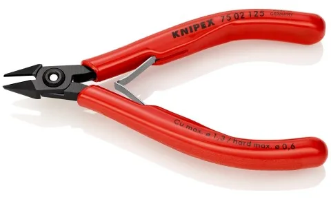 KNIPEX KP-7502125 - Hand-Kabelschneider - Rot - Kunststoff - Stahl - Rot - 62 HRC - 1,4 cm, Ansicht 3