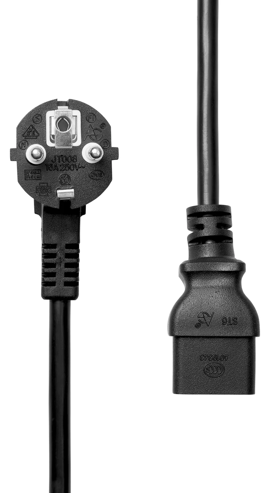 ProXtend Stromkabel - IEC 60320 C19 zu Typ F (M), Ansicht 2