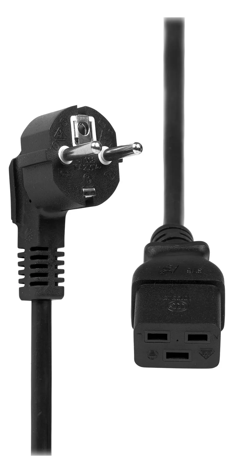 ProXtend Stromkabel - IEC 60320 C19 zu Typ F (M), Ansicht 3