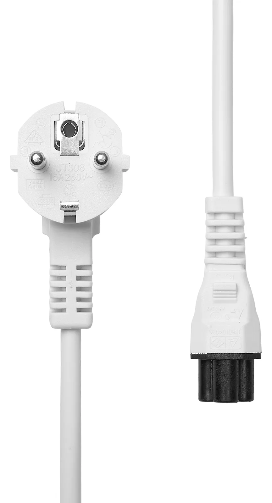 ProXtend Stromkabel - Typ F (M) gewinkelt zu IEC 60320 C5 gerade, Ansicht 2
