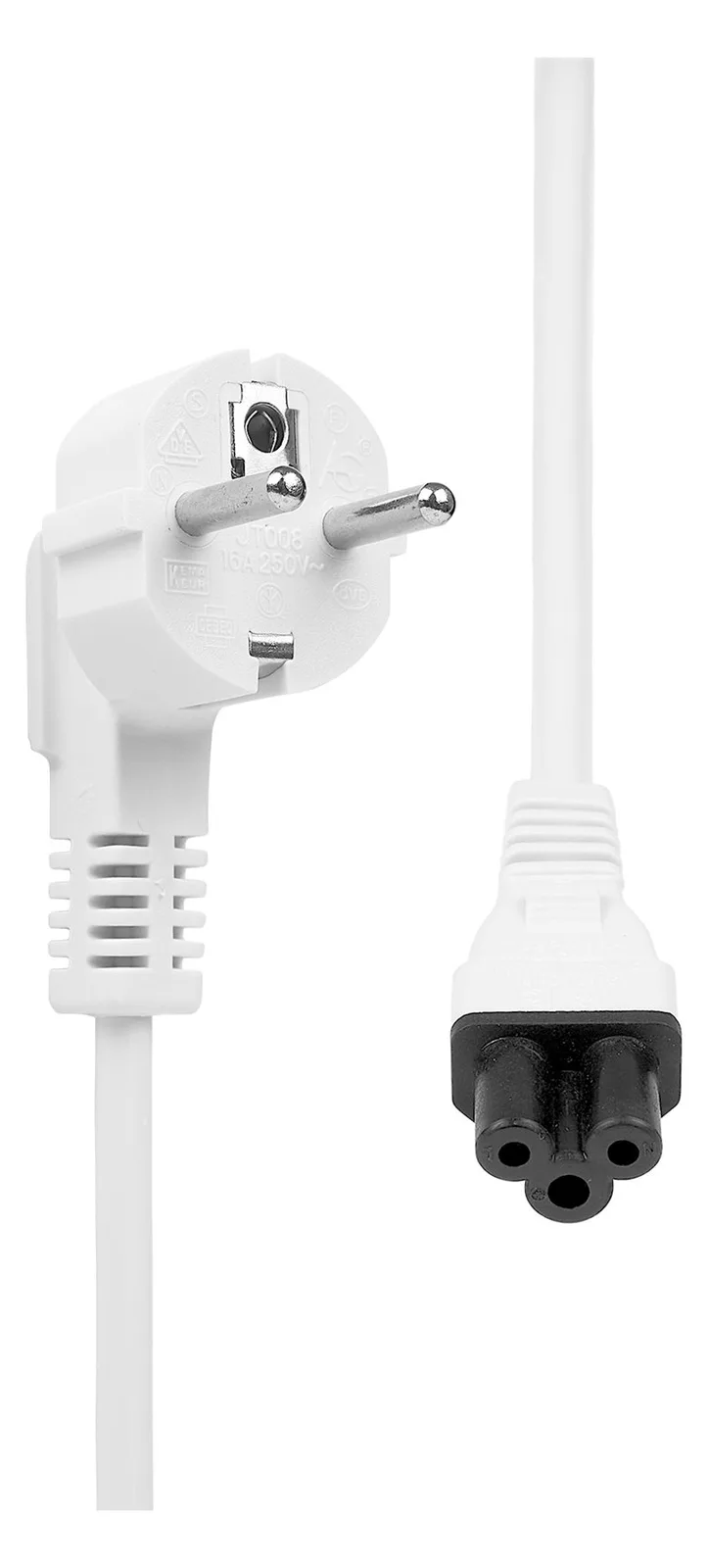 ProXtend Stromkabel - Typ F (M) gewinkelt zu IEC 60320 C5 gerade, Ansicht 3