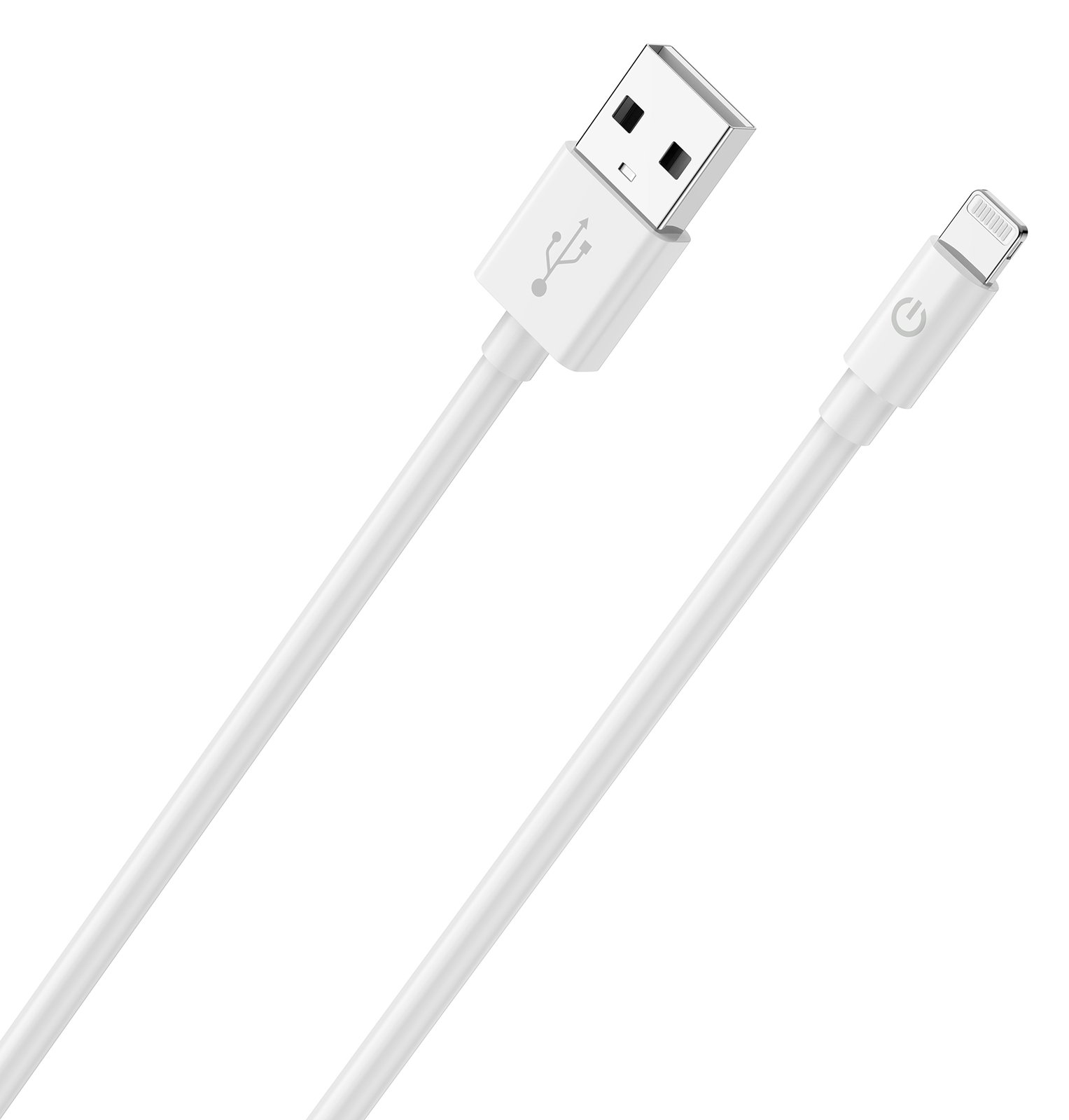 RealPower 385240 - Weiß - USB A - Lightning - 2 m - Männlich - Männlich von LumaTech