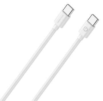 RealPower 404306 - 1 m - USB C - USB C - USB 2.0 - 0,48 Gbit/s - Weiß von LumaTech