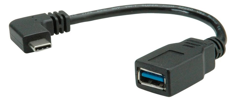 ROLINE 11.02.9031 USB Kabel 0,15 m USB A USB C Weiblich Männlich Schwarz von LumaTech