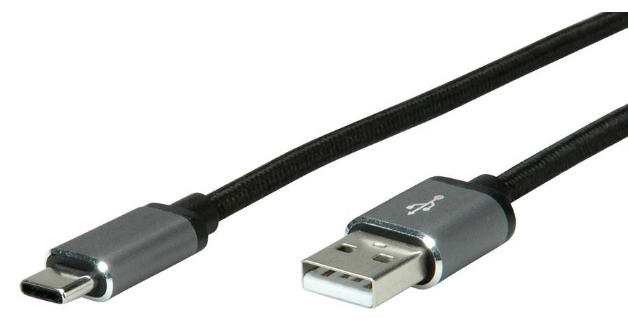 ROLINE 11029029 USB Kabel 3 m USB A USB C Schwarz - Silber von LumaTech