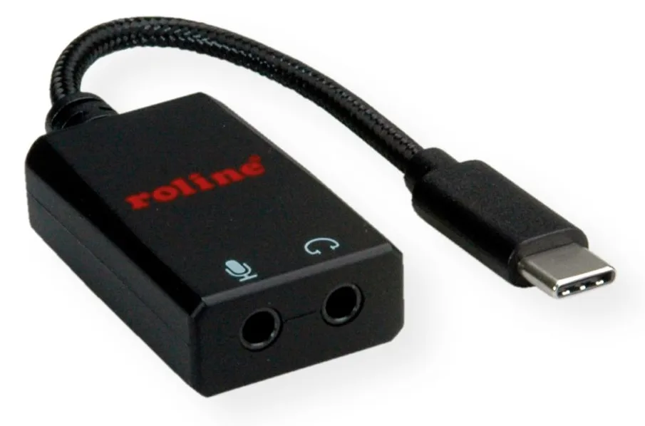 ROLINE Audio-Adapter - USB-C (M) zu Stereo Mini-Klinkenstecker, Ansicht 2