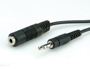 ROLINE Audioverlängerungskabel - mini-phone stereo 3.5 mm männlich zu mini-phone stereo 3.5 mm weiblich von LumaTech