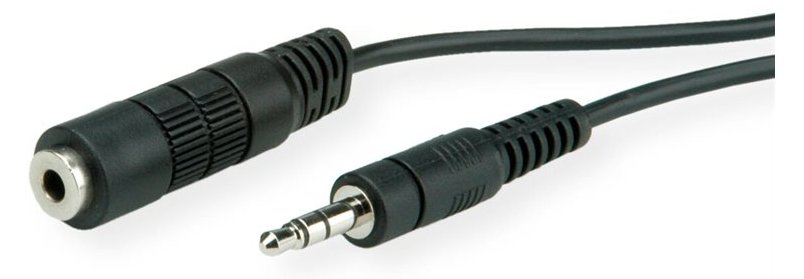ROLINE Audioverlängerungskabel - Stereo Mini-Klinkenstecker männlich zu Stereo Mini-Klinkenstecker weiblich von LumaTech