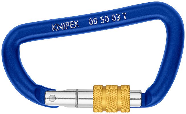KNIPEX Materialkarabiner - 48 x 12 mm (Packung mit 2)