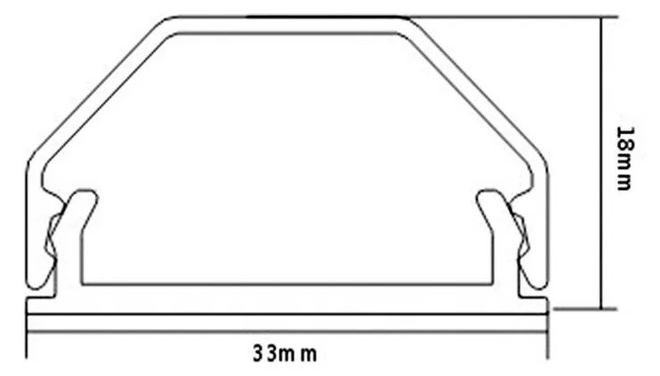 ROLINE Cable Cover - Kabeltrasse - geeignet für Wandmontage, Boden montierbar, Ansicht 2