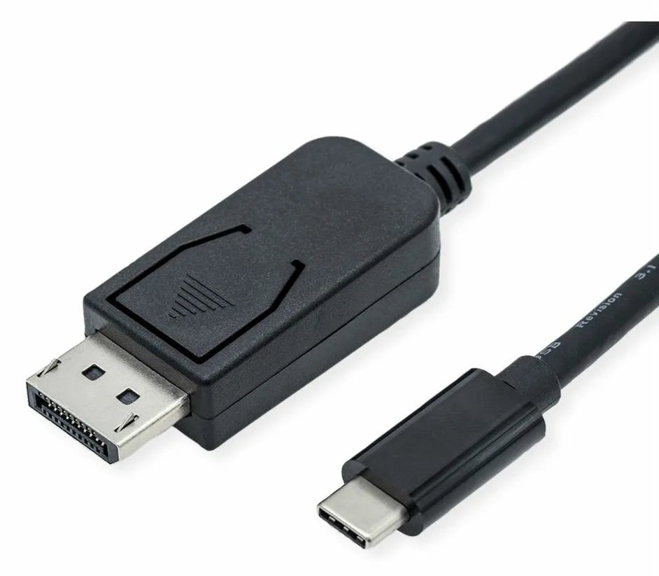ROLINE DisplayPort-Kabel - USB-C (M) zu DisplayPort (M), Ansicht 2