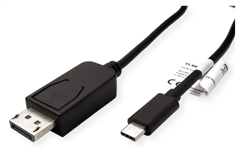 ROLINE DisplayPort-Kabel - USB-C (M) zu DisplayPort (M), Ansicht 4