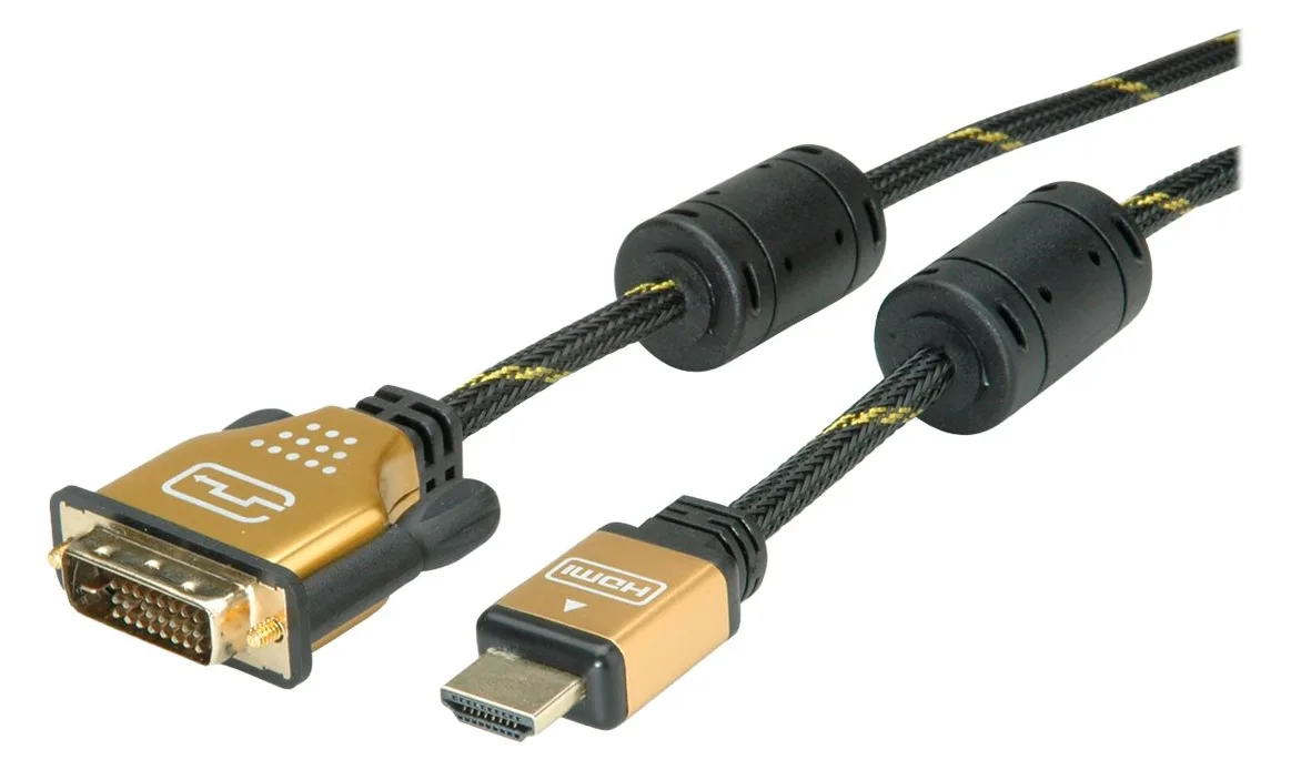ROLINE Gold - Adapterkabel - Dual Link - DVI-D männlich bis HDMI männlich, Ansicht 3