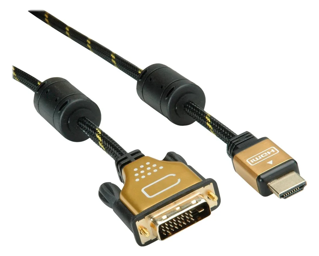 ROLINE Gold - Adapterkabel - Dual Link - DVI-D männlich bis HDMI männlich, Ansicht 4