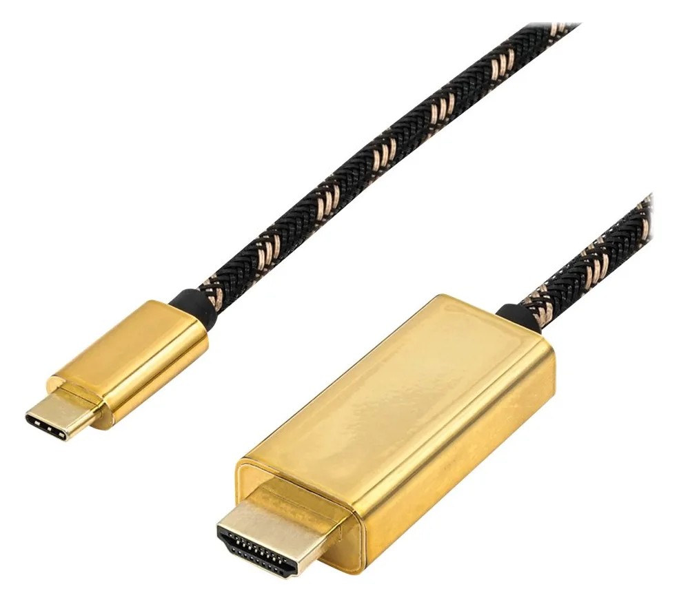 ROLINE Gold - Adapterkabel - USB-C männlich zu HDMI männlich, Ansicht 2