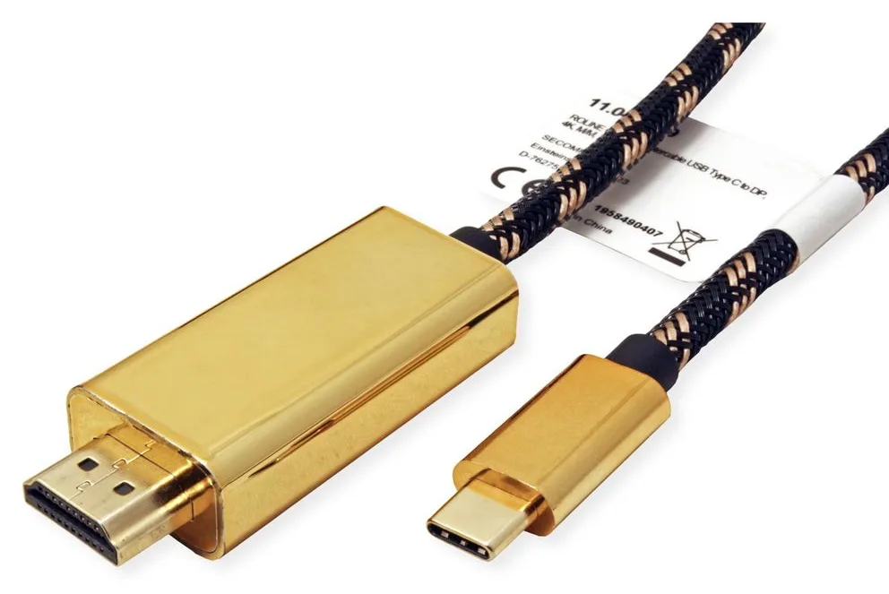 ROLINE Gold - Adapterkabel - USB-C männlich zu HDMI männlich, Ansicht 3