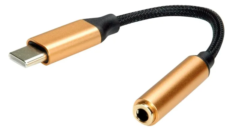 ROLINE Gold - Audio-Adapter - USB-C männlich zu Stereo Mini-Klinkenstecker weiblich, Ansicht 2