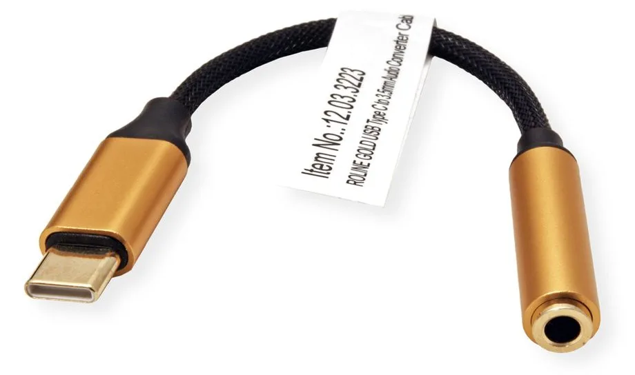 ROLINE Gold - Audio-Adapter - USB-C männlich zu Stereo Mini-Klinkenstecker weiblich, Ansicht 4