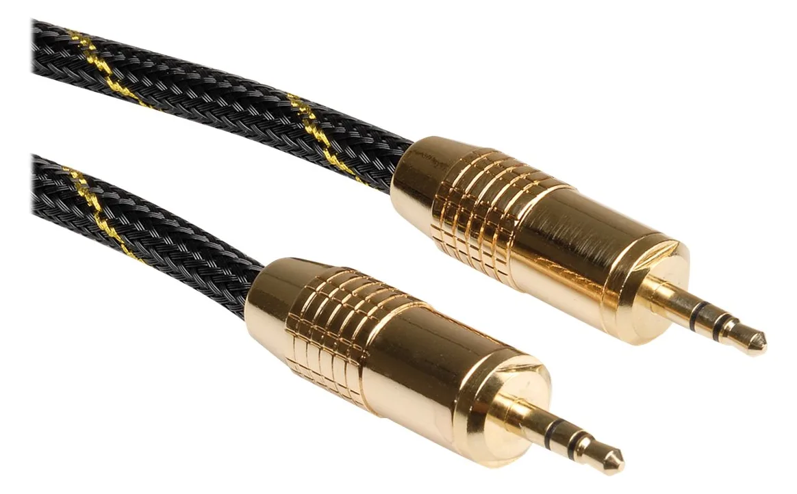 ROLINE Gold - Audiokabel - Stereo Mini-Klinkenstecker (M) - 5 m schwarz, Ansicht 4